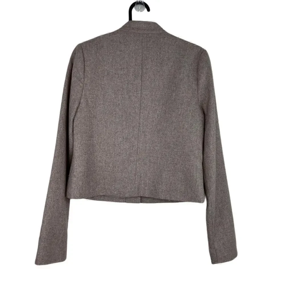 Tabitha by Anthropologie Wool Blend Blazer Size 2 Pleated As You Please Corpcore